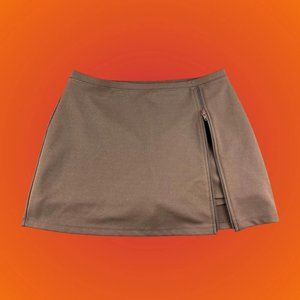 y2k mocha brown mini skirt skort